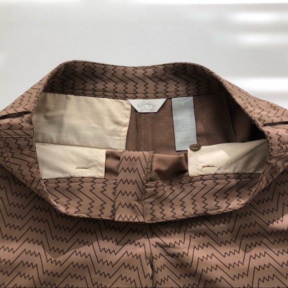 Women's Brown Callaway Golf Shorts Size: 8 - Picture 2 of 5